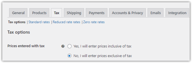 Setări fiscale WooCommerce