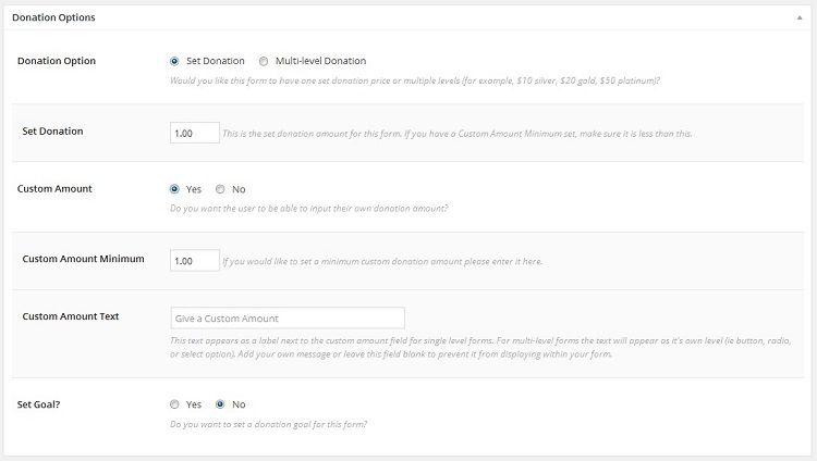 Give-Plugin, Spenden-Plugin
