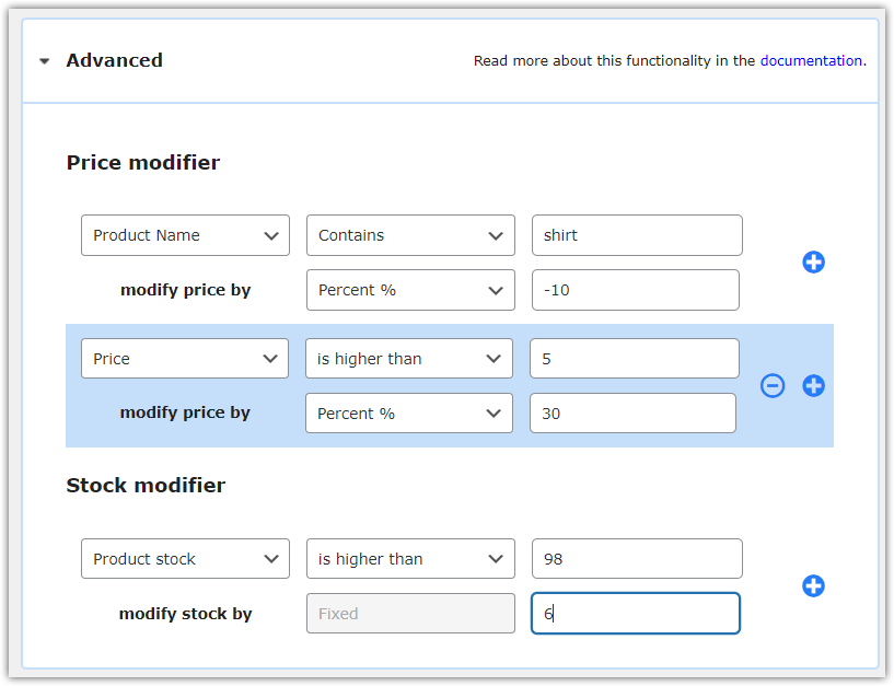 Export de import de produse modificatoare de stoc și preț pentru WooCommerce