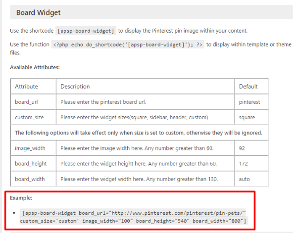 incorporar o quadro do pinterest no wordpress com shortcode