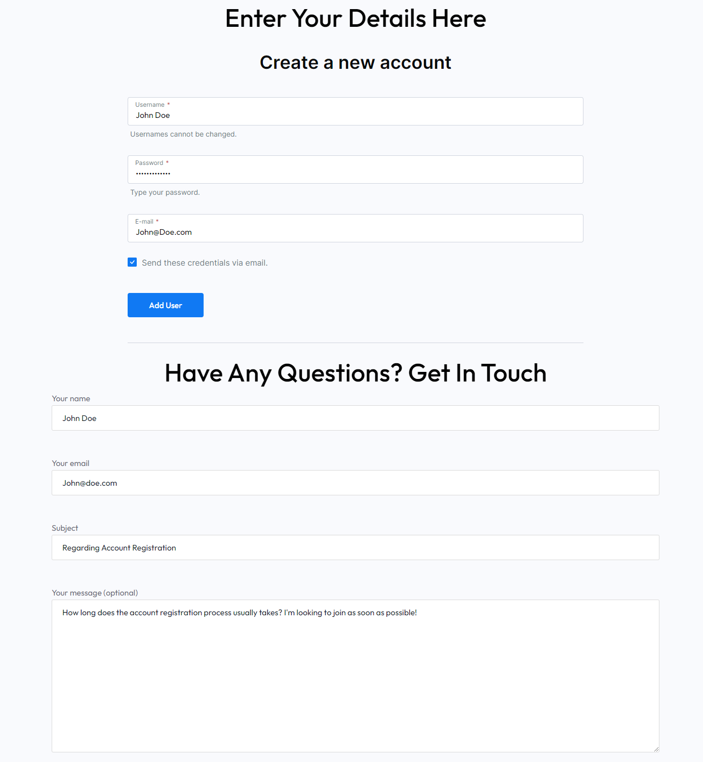 Profile Builder Pro con formulario de contacto 7