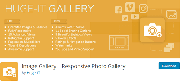 Galerie d'images Plugin WordPress