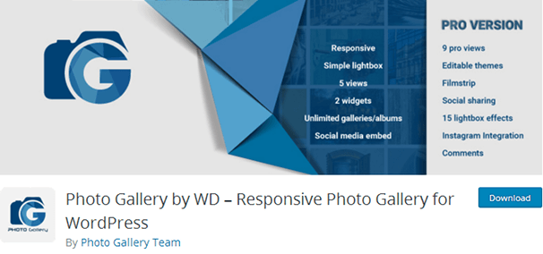 Plugin WordPress pour galerie de photos