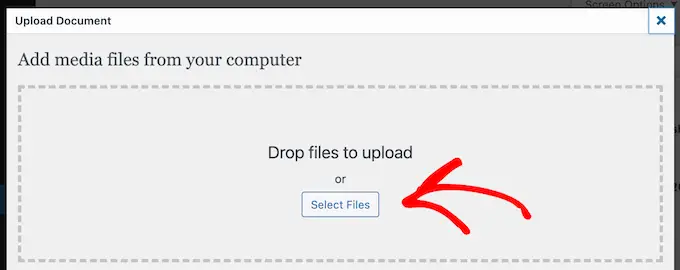 新しいドキュメントをアップロードする Upload new document