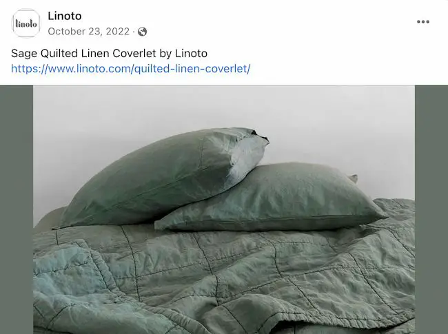 Idei de postări pe Facebook de afaceri: Linoto