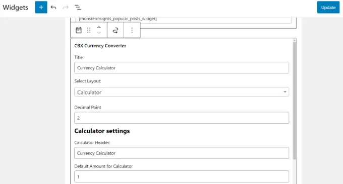 Para birimi dönüştürücü ayarlarını değiştirme Change the currency converter settings