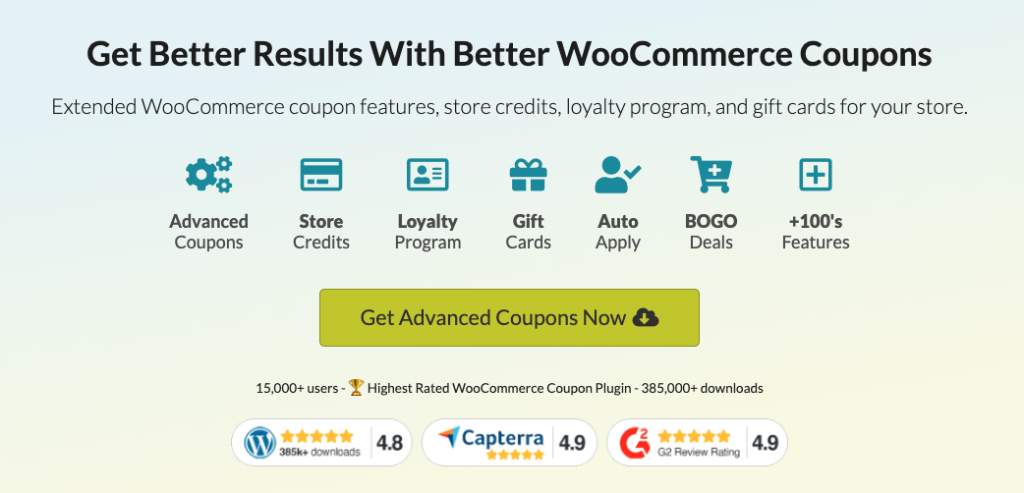 Advanced Coupons is the best coupon plugin in WooCommerce