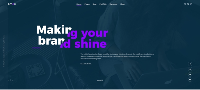 Amos wp-Thema