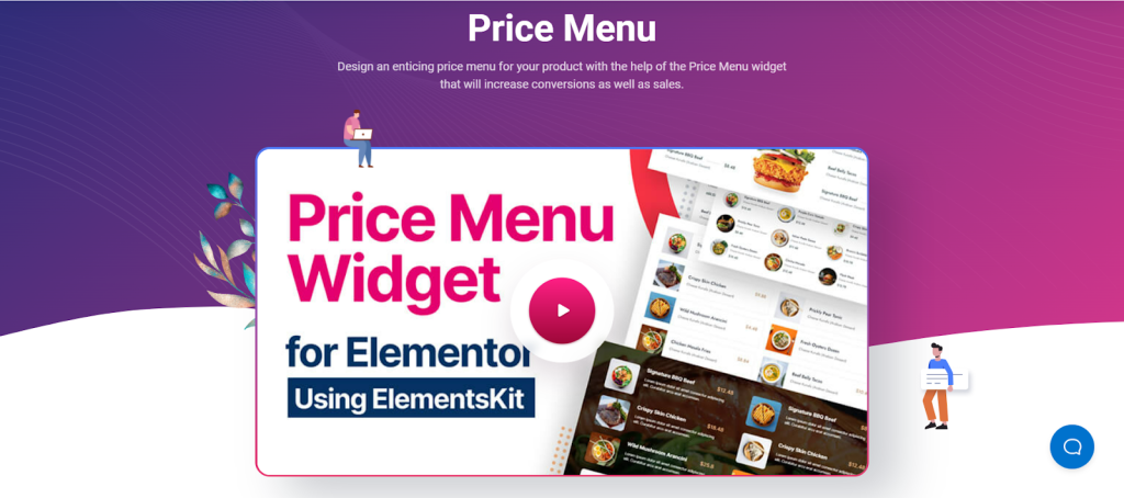 ElementsKit è il miglior plug-in del menu dei prezzi di WordPress