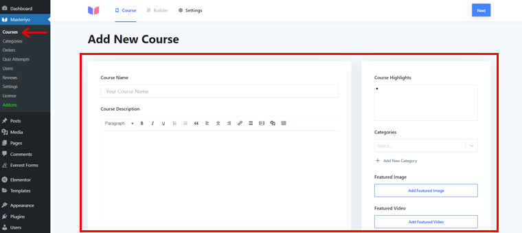 Masteriyo Easy Course Builder - مراجعة Masteriyo