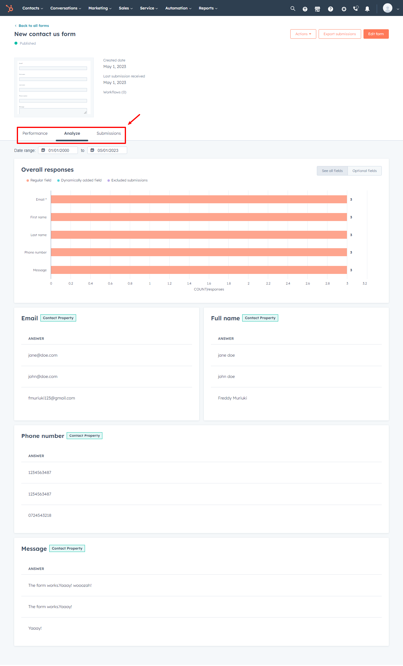 hubspot 表单生成器分析