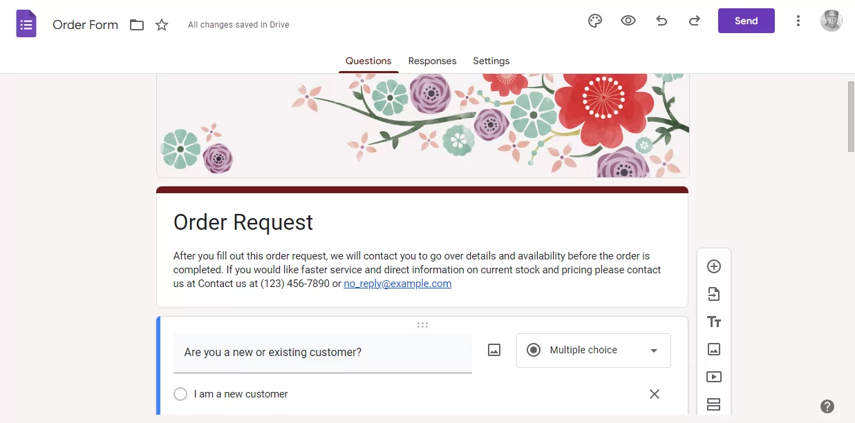 google forms form builder 是一个很好的自由重力表单替代品