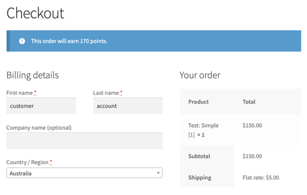 see-loyalty-points-and-rewards-woocommerce - Coupon avanzati Customers can also see how many points they're earning