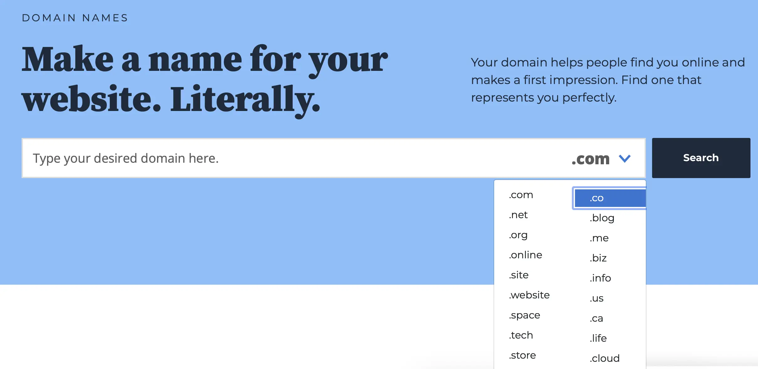 นามสกุลโดเมน Bluehost