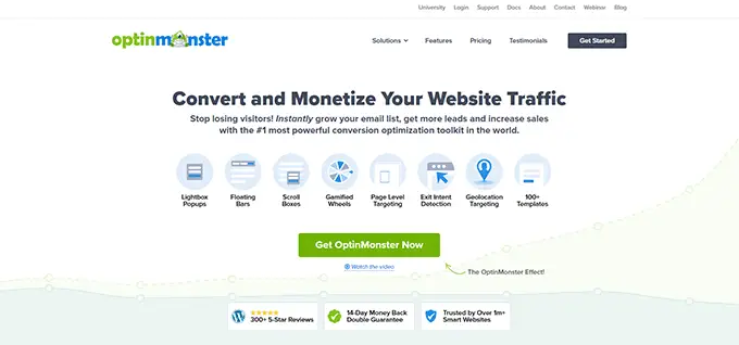 OptinMonster リード生成ツール The OptinMonster lead generation tool