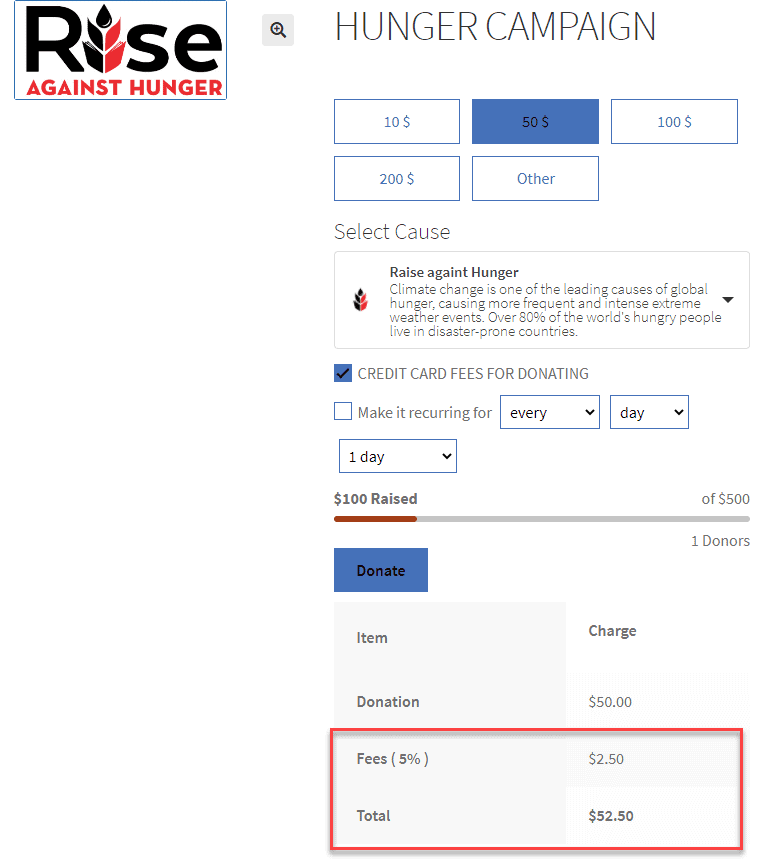 WooCommerce の寄付