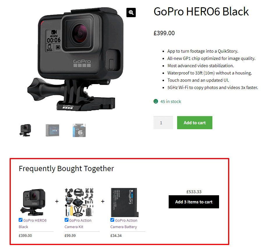 WooCommerce wird häufig zusammen gekauft