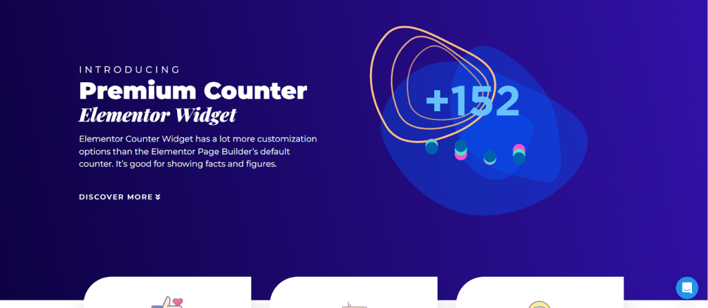 Premium Addons are un widget de contor standard.