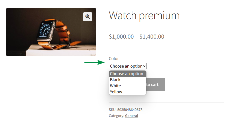 WooCommerce-Produkte mit Variationen