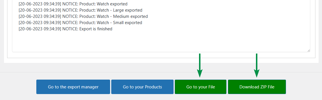 Erhalten Sie exportierte Dateien mit WooCommerce-Produkten und deren Bildern