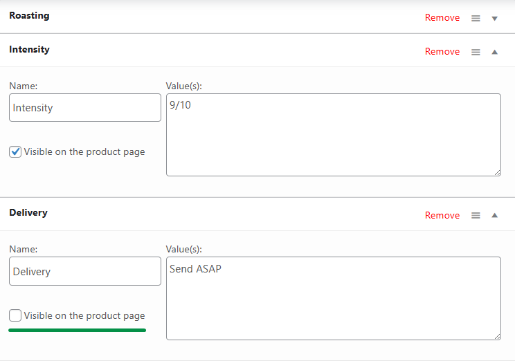Produktattribute in WooCommerce ausblenden