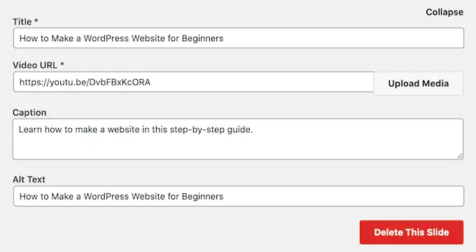 Aggiunta di video a un dispositivo di scorrimento reattivo Adding videos to a responsive slider