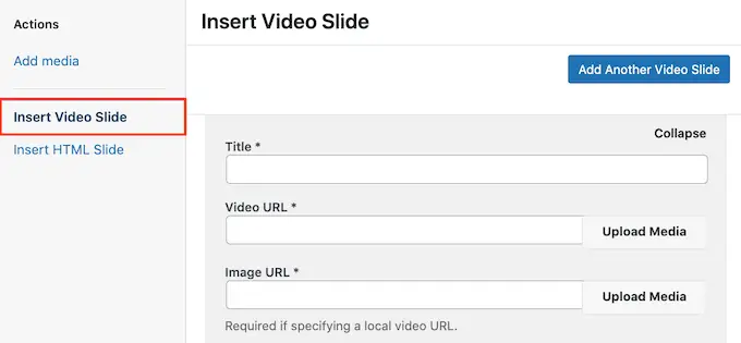 Aggiunta di video a uno slider reattivo di WordPress Adding videos to a responsive WordPress slider