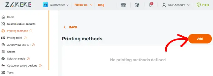 Aggiunta di un metodo di stampa Add a printing method