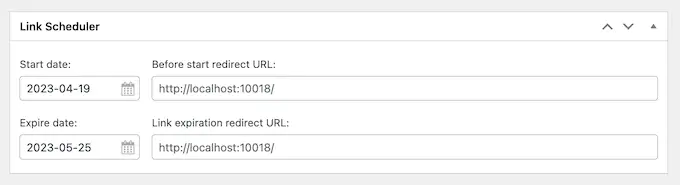 Agendamento de links de afiliados para ir ao ar