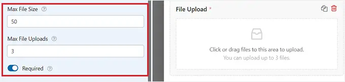 Выберите размер файла и количество загружаемых файлов Choose file size and the number of files to be uploaded