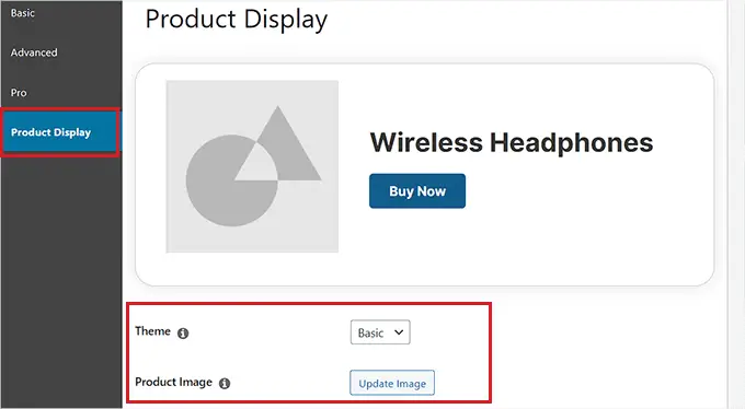 Alegeți o temă și încărcați imaginea produsului Choose a theme and upload product image