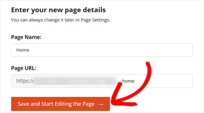 Introduceți detaliile paginii dvs Enter your page details