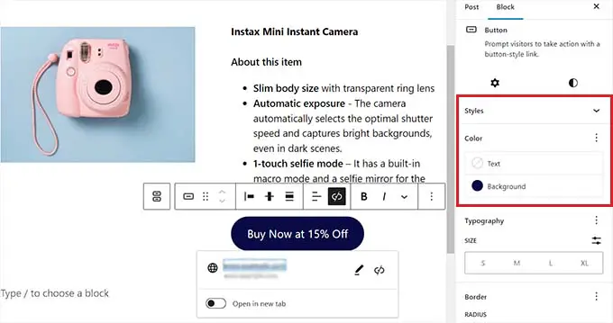 Introdu textul CTA Type CTA text
