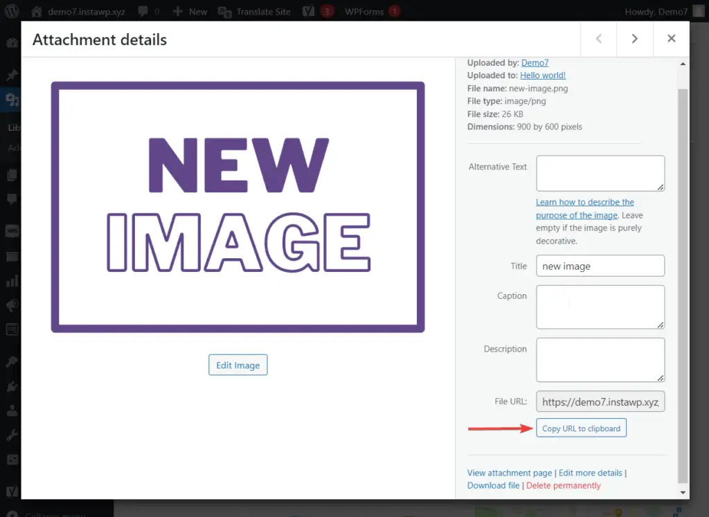 คัดลอก URL รูปภาพใหม่
