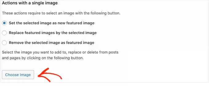 WordPress のアイキャッチ画像の一括編集アクションの選択 Choosing a bulk edit action for your WordPress featured images