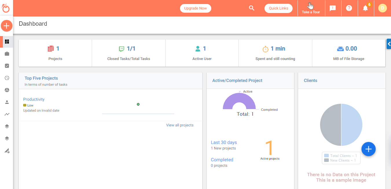 Orangescrum - instrumente online de management de proiect