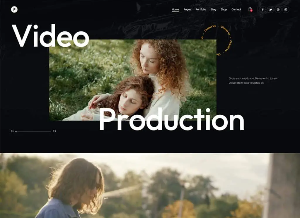 Bingkai | Tema WordPress Produksi Foto & Video