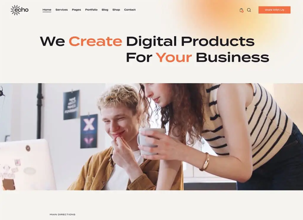 Echo - Temă WordPress pentru marketing digital și agenție de creație