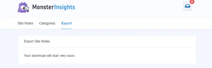 サイトのメモをエクスポートする Export your site notes