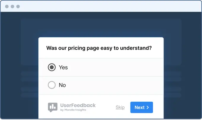 инструмент опроса страницы цен pricing page survey tool