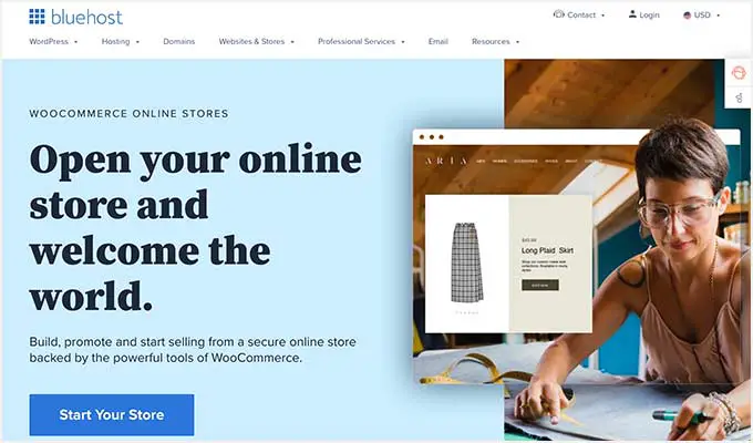 eCommerce Bluehost Bluehost WooCommerce hosting offer