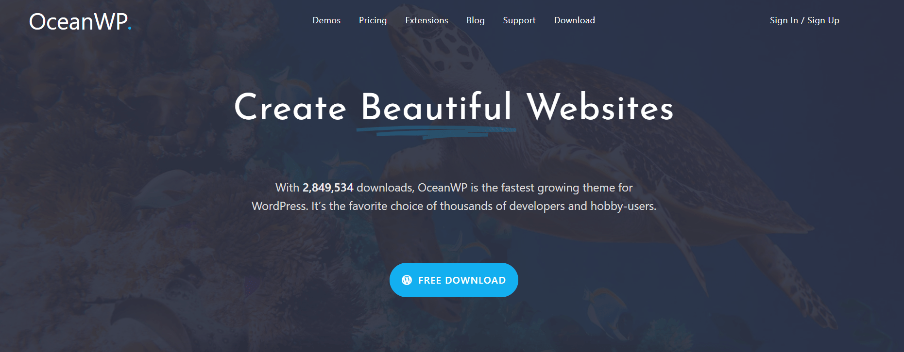 Wielozadaniowe motywy WordPress — motyw OceanWP