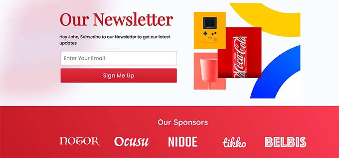 Contenido dinámico Dynamic content on a website