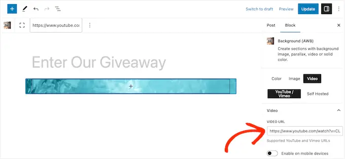 Cum să personalizați un videoclip de fundal YouTube în WordPress How to customize a YouTube background video in WordPress