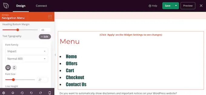 使用 SeedProd 自定義導航菜單 Customizing a navigation menu using SeedProd