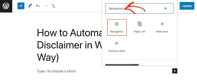 向 WordPress 頁面或帖子添加新塊 Adding a new block to a WordPress page or post