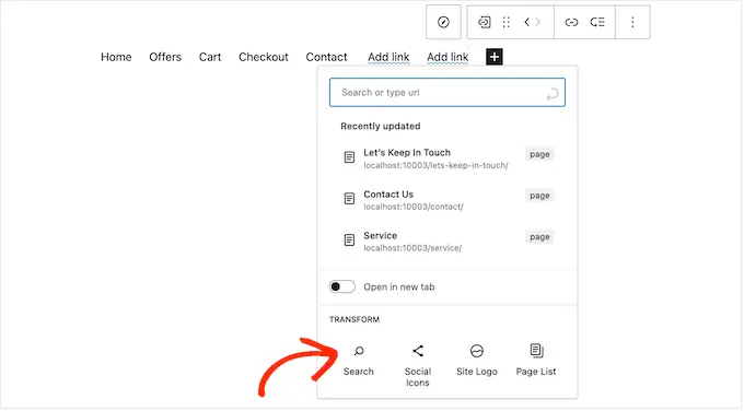 將搜索欄添加到 WordPress 導航菜單 Adding a search bar to a WordPress navigation menu