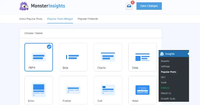 Posting populer MonsterInsights Popular post widget