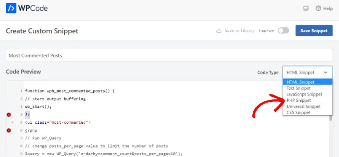 Salin dan tempel cuplikan kode Copy and paste code snippet