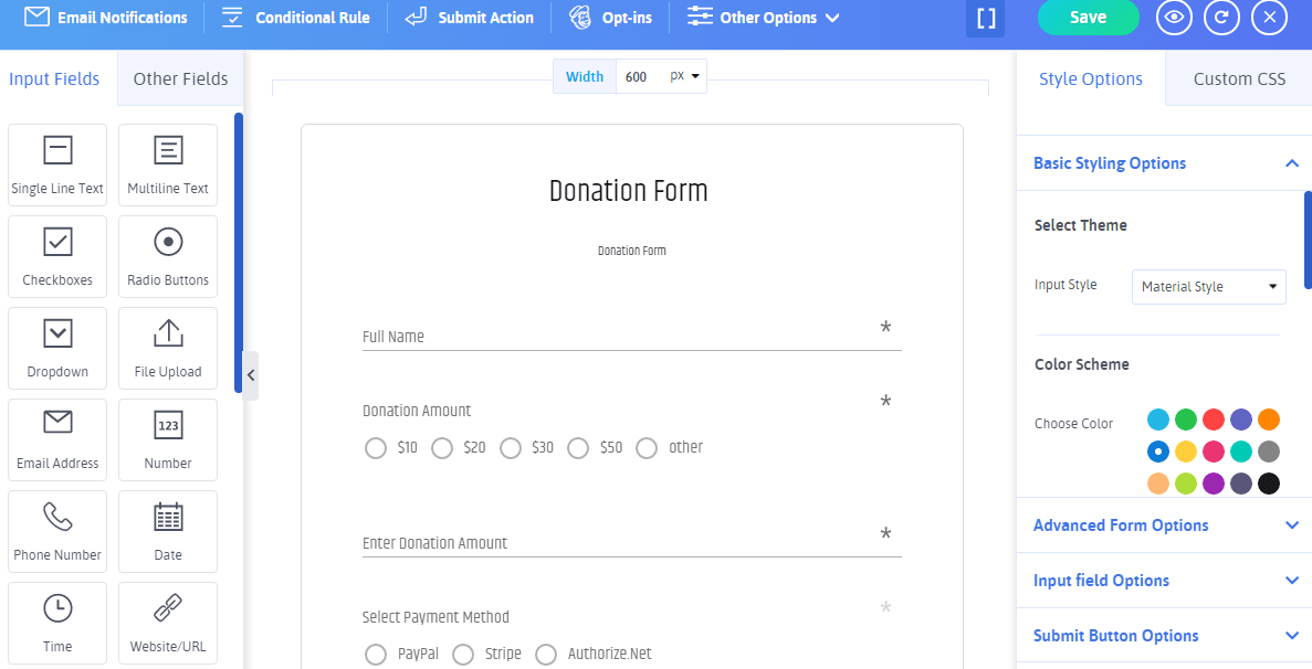 Buat Formulir Donasi